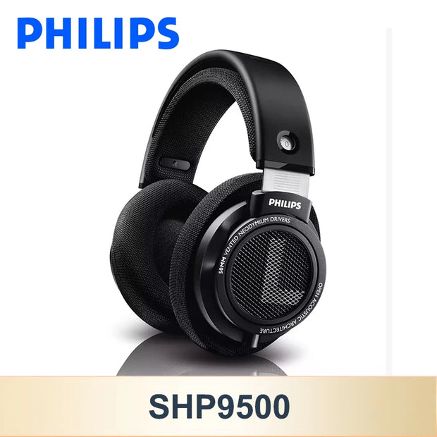 SHP9500 Headphone Hifi Stereo Wired Earphone Computer Online Learning Earbuds Esports Game 3.5Mm 6.3Mm Universal Headset