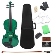 4/4 Violin Suitable for Beginners Student White Violin with Case/Bow/Strings/Tuner/Mute/Violin Bridges Accessories Violin Sets