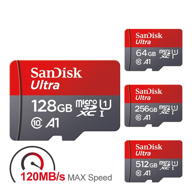 Ultra Microsd 128GB 32GB 64GB 256GB 512GB A1 Micro SD Card SD TF Flash Card Memory Card Class 10 for Phone