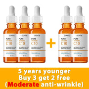 Vitamin C Wrinkle Remover Face Serum Lifting Firming Fade Fine Lines Anti-Aging Essence Whitening Brighten Nourish Skin Care