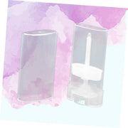 DOITOOL 10Pcs Lipstick Tube Empty Lip Balm Containers Oval Lip Tubes Clear Container Moisturizer Lip Gloss Storage Containers Empty Lip Balm Tube Moisten the Lips Powder Tube