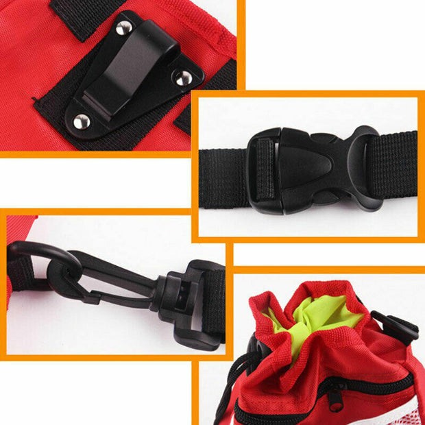 New Dog Training Treat Pouch Bag Pet Waist Bum Bags Belt Snack Treats Walking UK