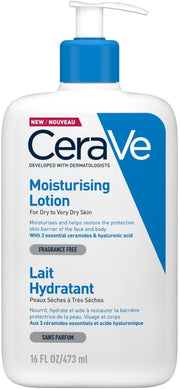 Cerave Moisturising Lotion, Face & Body, with 3 Essential Ceramides & Hyaluronic Acid, for Dry to Very Dry Skin