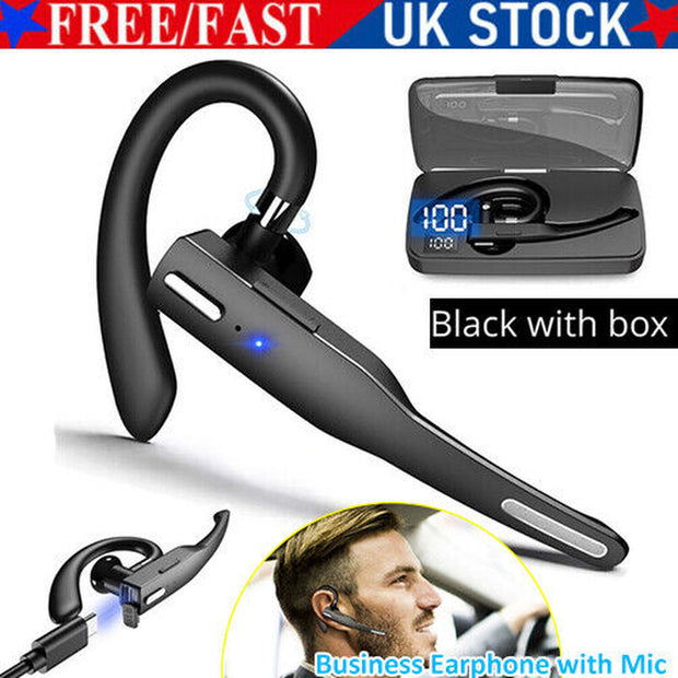 Wireless Bluetooth Headset Mobile Phone Hands Free Earpiece for Samsung Iphone