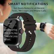 Smart Watch, Wireless Calling /Dial, Multi -Sport Mode, Calling Reminder and Rejection, SMS Reminder, for Iphone/Andriod