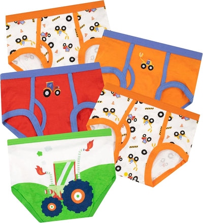 Harry Bear Boys Underwear Pack of 5 Tractor