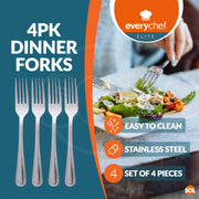 4-16Pk Stainless Steel Dinner Forks Cutlery Dining Table Kitchen Set Pastry Cake