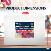 50-100 Tracing Paper A4 Sheets 60GSM Translucent Drawing Art Calligraphy Vellum