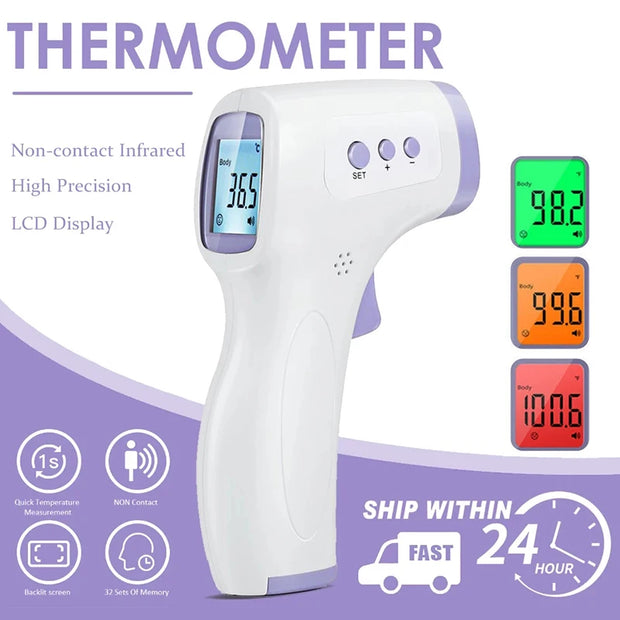 Forehead Digital Thermometer Non Contact Infrared Medical Thermometer Body Temperature Fever Measure Tool for Baby Adults