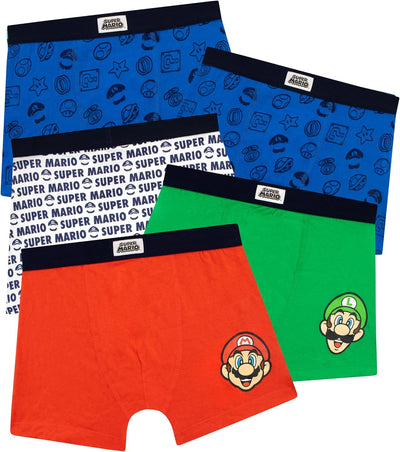 SUPER MARIO Boys Mario Briefs Pack of 5 Underwear for Kids