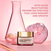 L’Oréal Paris Age Perfect Golden Age Rosy Radiant Eye Cream 50+, Target Dark Circles, Eye Contour Intensely Hydrated, Moisturised and Revitalised, Peony Native Cells, Calcium and Vitamin B3, 15Ml