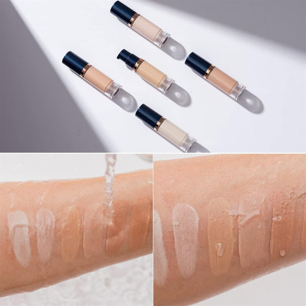 Liquid Foundation Face Makeup for Normal and Dry Skin Longwear Medium Full Coverage with Mattes Finish Oil Frees 6Ml Amazing Cosmetics Line Smoother (E, One Size)