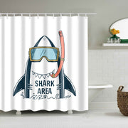 New Waterproof Polyester Fabric Bathroom Shower Curtain Sheer Panel 12 Hooks