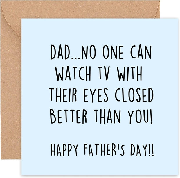 Fathers Day Card - Funny - Gifts from Daughter - Father'S Father S Cards - Stepdad Stepfather Pop Husband - from Son Daughter Both of Us - Gifts Gift Cute Humour - 14Cm