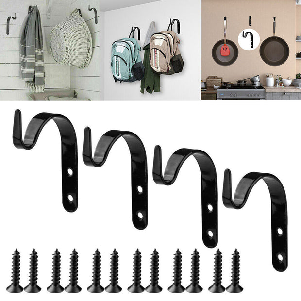 Over the Door 8 Hooks Bathroom Organizer Rack Clothes Coat Hat Towel Hanger