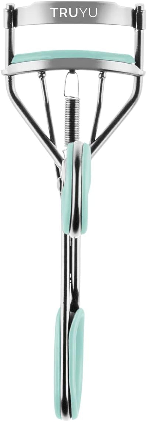 Eyelash Curler Light Blue – Spring Action for Long Lasting, Extra Wide Eyelash Curl, Comes with Two Replacement Silicone Pads.