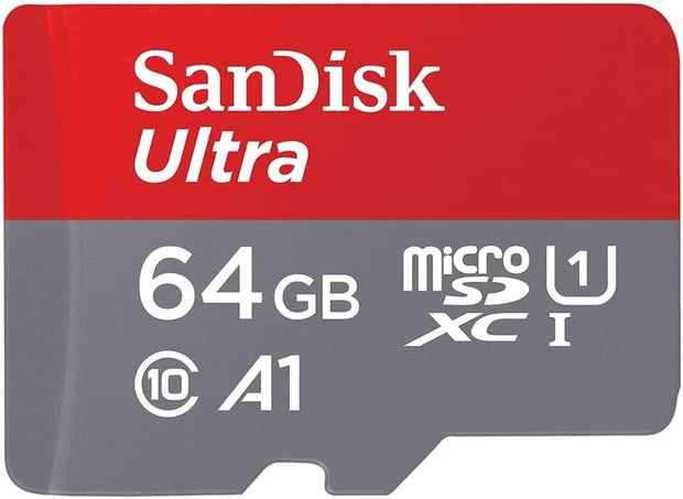 Sandisk 32GB Ultra Microsdhc Card + SD Adapter up to 120 Mb/S with A1 App Performance UHS-I Class 10 U1
