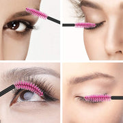 Disposable Eyelash Brush Mascara Brushes Makeup Brushes Cosmetic Tool Pack of 100, Green