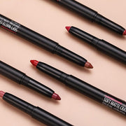 Enmart 6 Pcs Matte Lipstick Set, Lip Liner Crayon Pencil, Nude Longwear Waterproof Long Lasting Soft Pen, Red Brown Lipstic Female Christmas Cosmetic Makeup Lip Gloss Kit for Women