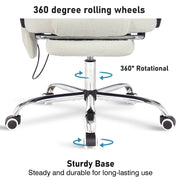 Massage Office Chair Gaming Computer Desk Swivel Recliner Chair Leather Footrest