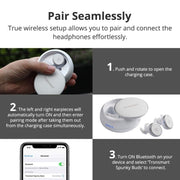 Tronsmart Wireless Earbuds with Voice Assistant, Deep Bass & Wireless Charging W