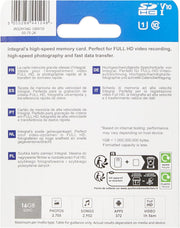 Integral 16GB SD Card High Speed Memory SDHC up to 100Mb/S V10 UHS U1