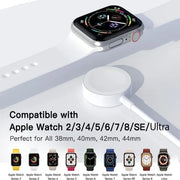 Magnetic Wireless Charger for Apple Watch Series 9 8 7 Ultra 2 SE Fast Charging Cable Accessories for Iwatch 8 7 6 5 4 3 2 1