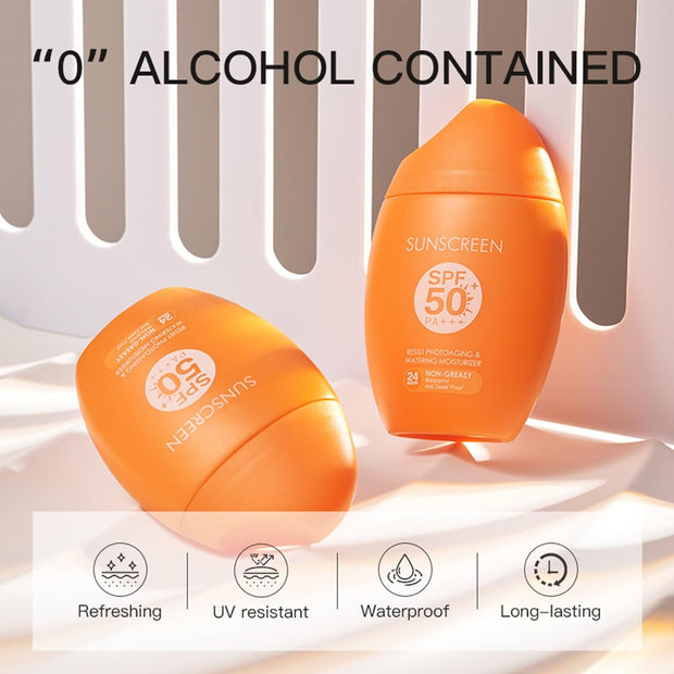 Spf 50 Face Moisturiser - Face Sun Cream - Suncream Factor 50 for Face and Body - Face Sunscreen for against Sun Rays - Factor 50 Face Cream Moisturizing Fresh Not Greasy & Water Resistant