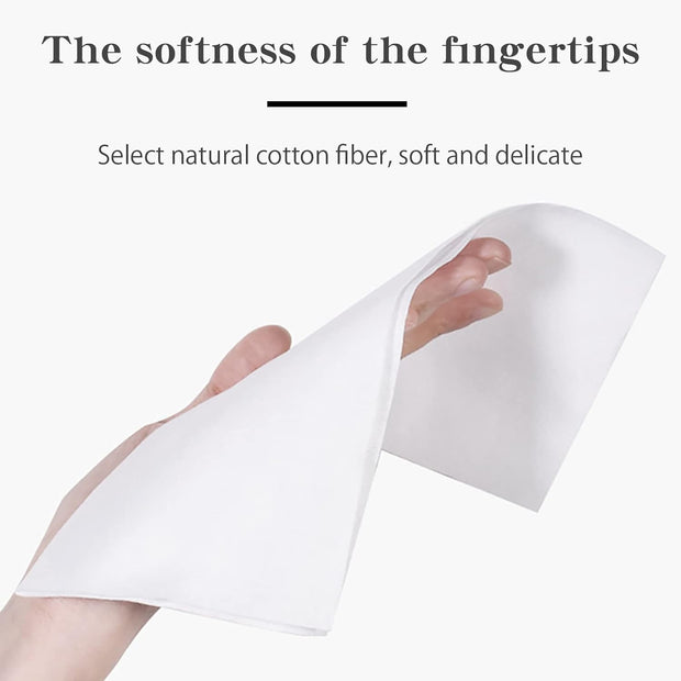 2Pack Disposable Towel Cotton Tissues Makeup Facial Pads for Removing Face Eye Makeup and Nail Polish Plain Weave