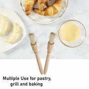Pastry Brush with Natural Bristles for Glazing & Baking Glazing Brush Oiling NEW