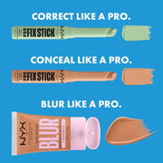 NYX Professional Makeup Correcting Concealer Stick, Covers Blemishes, Dark Spots and Discolouration, 12H Wear, Vegan Formula, Pro Fix Stick, Green