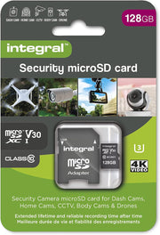 Integral 128GB Micro SD Card 4K Video Premium High Speed Memory Card SDXC up to 100MB S Read and 50MB S Write Speed V30 C10 U3 UHS-I A1