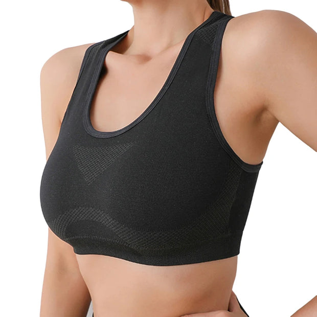 Women Sports Bras Yoga Top Vest High Shockproof Quick-Drying Yoga Gym Running Fitness Underwear Ladies Seamless Sportswear