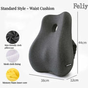 Memory Foam Waist Cushion Massage Back Orthopedic Pillow Lumbar Office Chair Cushion Car Seat Support Pad Buttock Coccyx Pillows