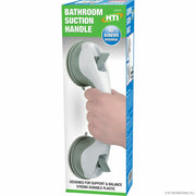 2 X SAFETY SUPPORT HAND RAIL HANDLE BAR GRIP GRAB SUCTION BATH BATHROOM SHOWER
