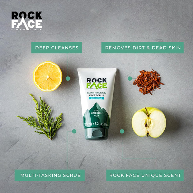 Exfoliating Face Scrub for Men 100Ml | Everyday Face Scrub | Invigorates Tired Skin | Fresh Citrus | Smooth Skin