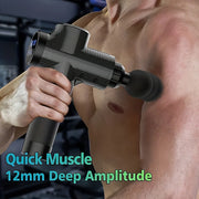 Fascial Massage Gun Electric Percussion Pistol Massager Body Neck Back Deep Tissue Muscle Relaxation Fitness Tool for Shoulder