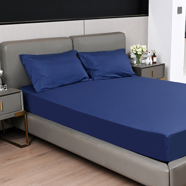 EXTRA DEEP Fitted Sheet 25CM/40CM Bed Sheet Single Double Super King