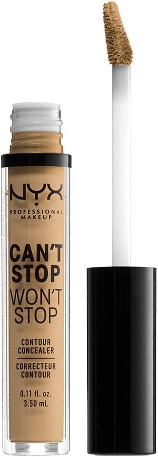 NYX Professional Makeup Can'T Stop Won'T Stop Full Coverage Concealer -Light Ivory, 3.50 Ml