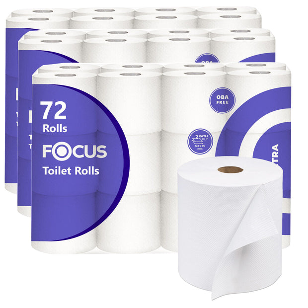 Luxury Toilet Rolls 3 Ply Bathroom Tissue 2Ply Quilted Embossed Paper 24/ 36/ 72