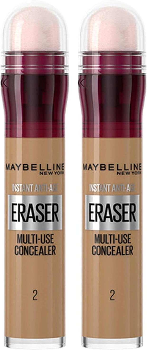 Maybelline Concealer Instant anti Age Eraser Eye, Dark Circles and Blemish, Ultra Blendable Formula , Dermatologist Tested & Suitable for Sensitive Skin 01 Light