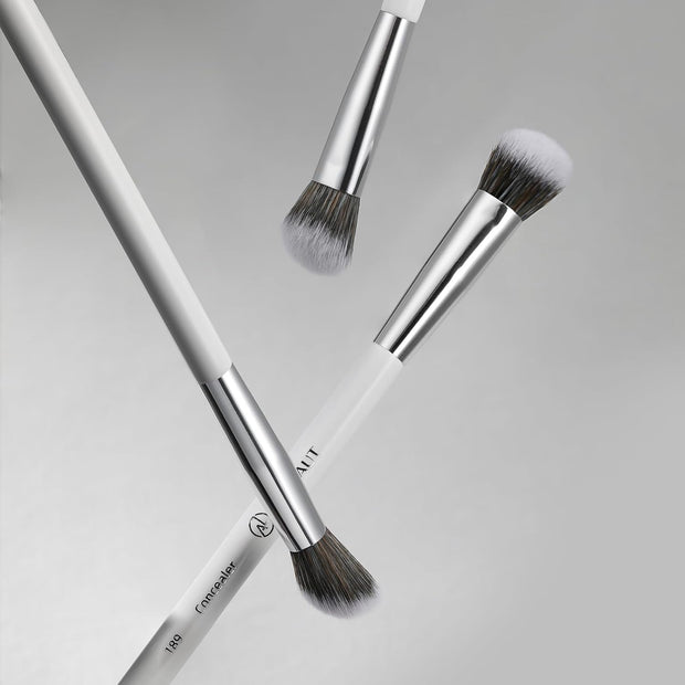 Albeaut Concealer Brush, Angled Brightening Concealer Makeup Brush under Eye Blending Brush Kitten Paw (189 Concealer)