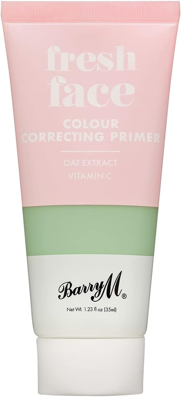 Barry M Fresh Face Colour Correcting Primer, Green, Balance Skin Tone and Reduce Redness