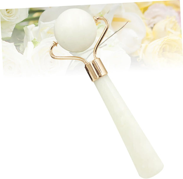 Jade Face Roller Jade Facial Roller Skin Care Tools Massager Walker Skin Care Massage Tool Facial Massage Tool the Face Roller White Face Massager Roller Guasha Tool