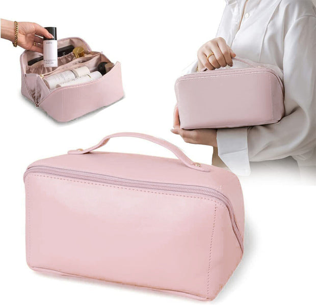 Large Capacity Toiletry Cosmetic Vanity Storage Pouch Travel Make-Up Cases & Bag