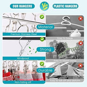 36 Thickened Clip Underwear Sock Hanger Laundry Airer Dryer Rack Stainlesssteel