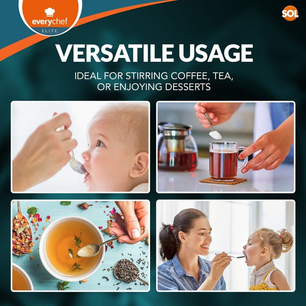 6 -36 Tea Spoons Stainless Steel Teaspoon Quality Cutlery Set of Teaspoons Spoon