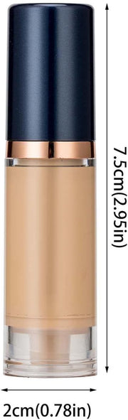 Liquid Foundation Face Makeup for Normal and Dry Skin Longwear Medium Full Coverage with Mattes Finish Oil Frees 6Ml Amazing Cosmetics Line Smoother (C, One Size)
