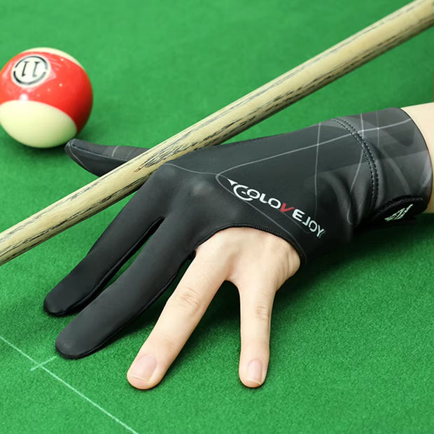 Full-Finger Billiard Gloves Non-Slip Billiard Training Gloves Left/Right Hand Three Finger Snooker Elasticity Sports Accessories