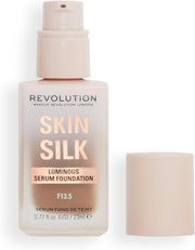 Makeup Revolution, Skin Silk Serum Foundation, Light to Medium Coverage, Contains Hyaluronic Acid, F7, 23Ml